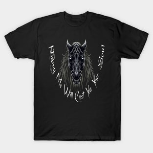 Possessed Untamed Black Horse T-Shirt